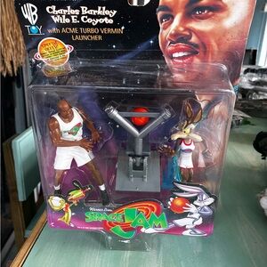 Space Jam Action Figure Set with Charles Barkley and Wile E. Coyote